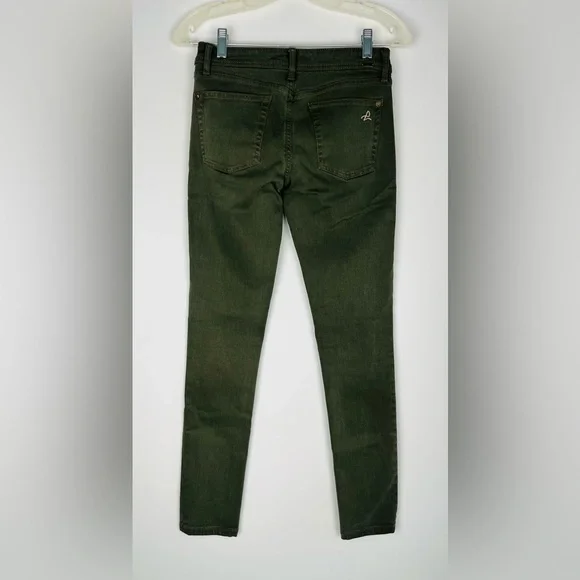 DL1961 Women’s Florence Insta Sculpt Skinny Jeans In Safari Army Green - Picture 2 of 8